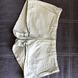 Light green shorts
